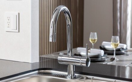 浄水器機能付シャワー水栓