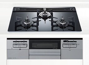 3口ガラストップコンロ