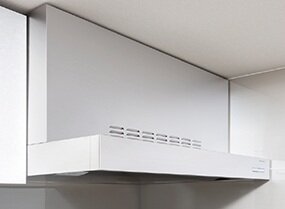 ステンレス製
ホーロー整流板付レンジフード