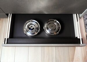 巾木スライド収納