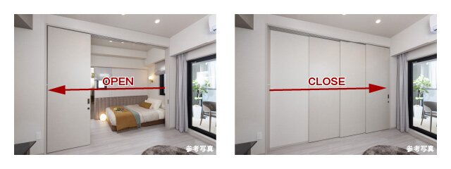3枚引き戸