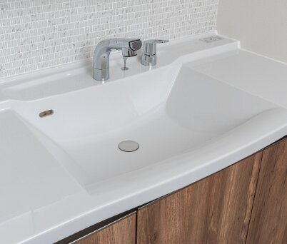 洗面ボウル一体型カウンター