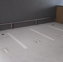 バイク置き場ロック用バー