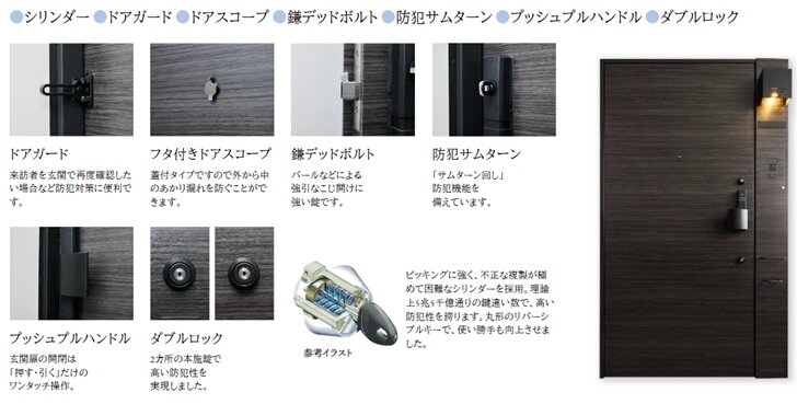 防犯性と機能性に優れた防犯ドア
