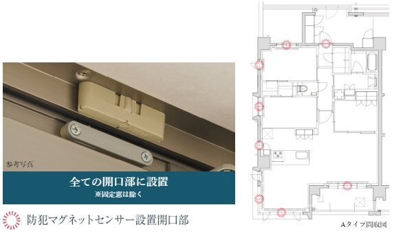 防犯マグネットセンサー