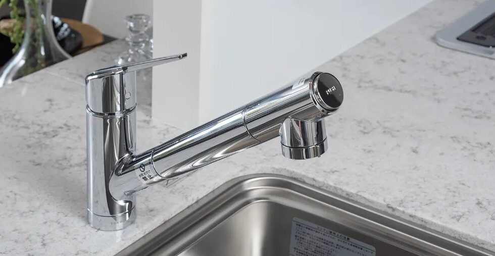 浄水器一体型ハンドシャワー水栓