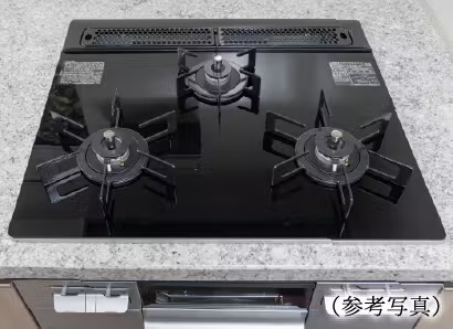 両面焼きグリル付ガラストップコンロ
