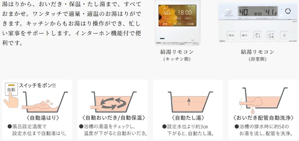 フルオート給湯