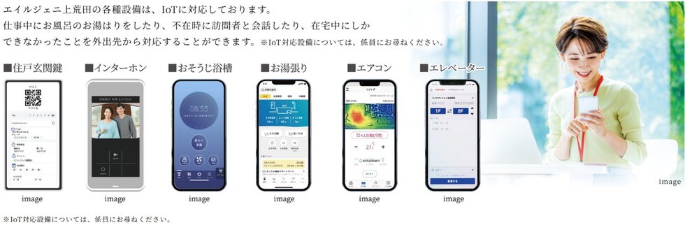 スマートフォンで遠隔操作ができるIoTサービス