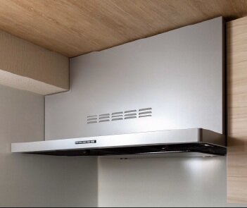 ホーロー整流板付薄型レンジフード