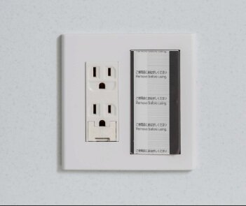 天板上スイッチ、コンセント