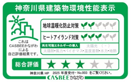 神奈川県建築物環境性能表示（CASBEEかながわ）