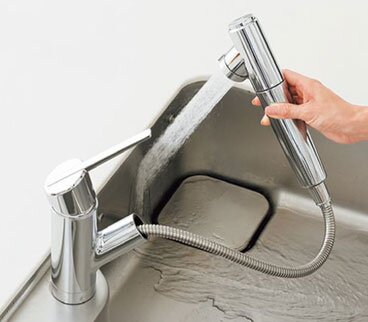 浄水器内蔵ハンドシャワー水栓