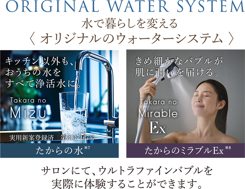 水で暮らしを変える〈オリジナルのウォーターシステム〉