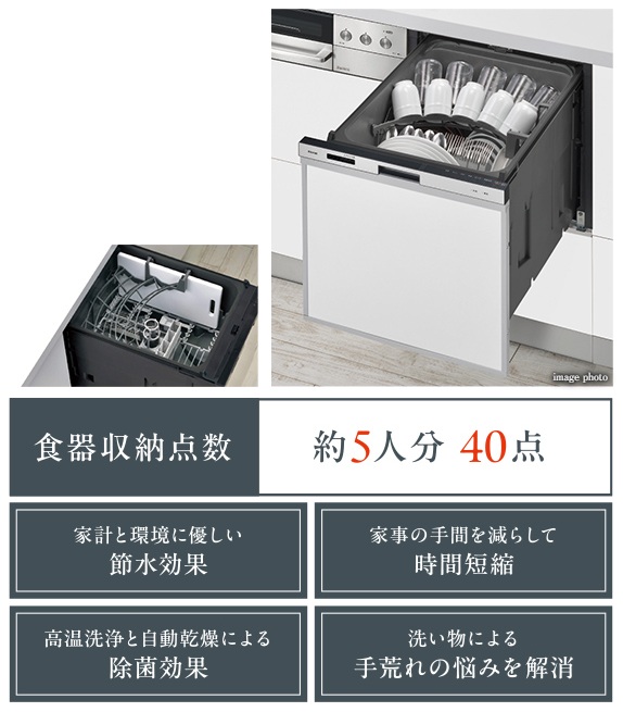 経済的で、家事を軽減する
食器洗い乾燥機