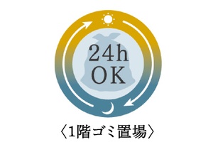 24時間ゴミ捨て可能