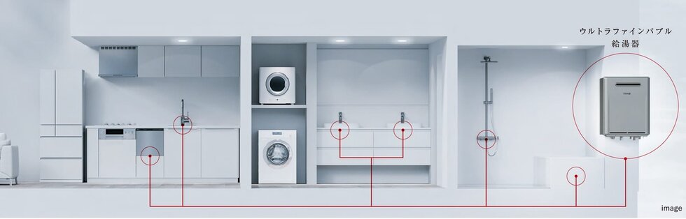 Rinnai ウルトラファインバブル 全戸標準装備
