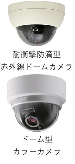 敷地内に防犯カメラを随所に設置