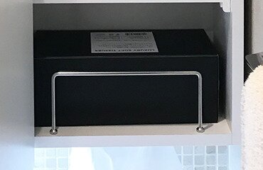 ティッシュボックス置場