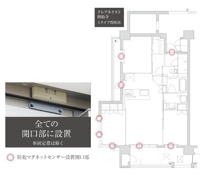 防犯マグネットセンサー