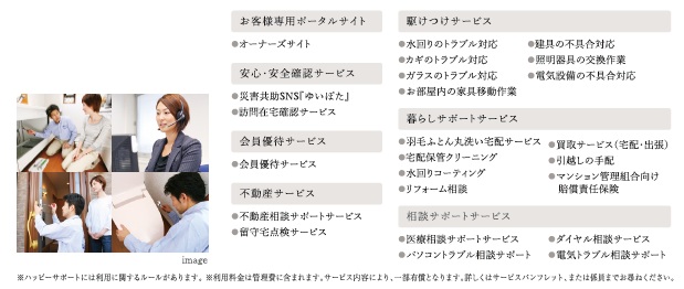 暮らしをサポートするコンシェルジュサービス
ハッピーサポート