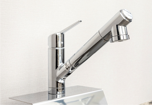 浄水器一体型ハンドシャワー水栓