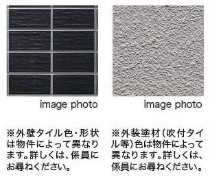 外壁タイル、外装塗材（吹付タイル等）でコンクリートをガード
