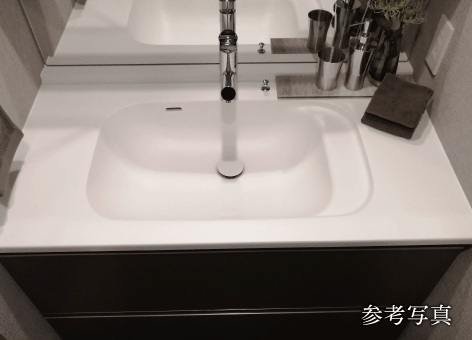 人工大理石ボウル一体型カウンター