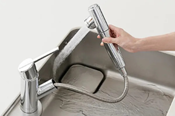 浄水器一体型シングルレバー水栓