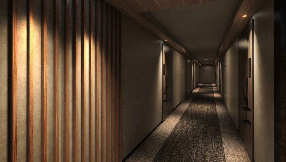 住まいのプライベート感を高める内廊下設計