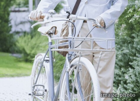 セキュリティに守られた自転車置場