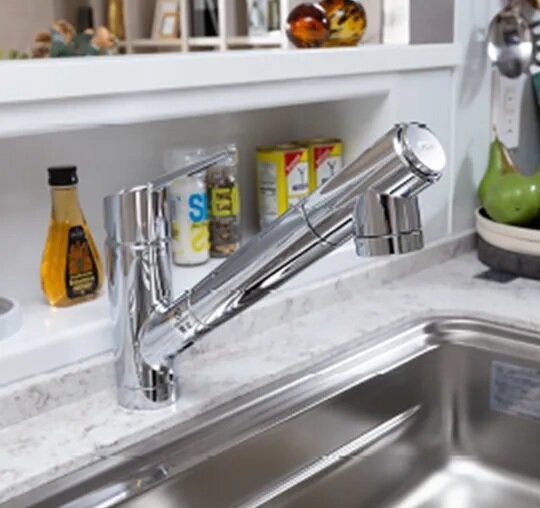 浄水器一体型
ハンドシャワー水栓