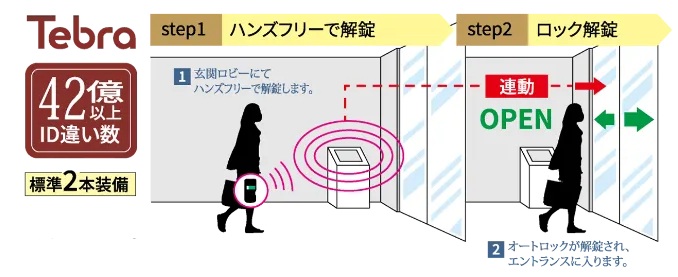ハンズフリーシステム Tebraキー