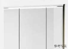 スリムLED3面鏡ミドルパネル