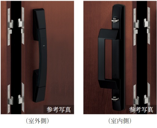 ハンズフリー玄関電池錠