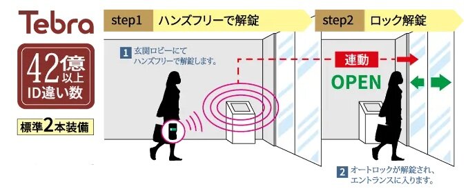 ハンズフリーシステム Tebraキー