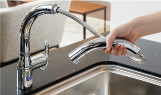 浄水器一体型シャワー水栓