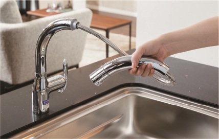 浄水器一体型シャワー水栓