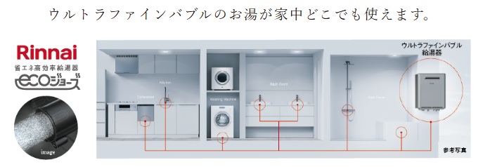 水回りの掃除負担を減らすウルトラファインバブル給湯器