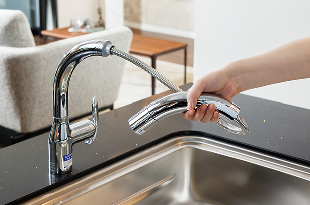 浄水器一体型シャワー水栓