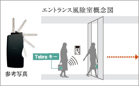 ハンズフリースマートロック
（Tebraキー）