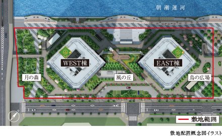 敷地配置概念図イラスト