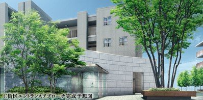 C街区エントランスアプローチ図