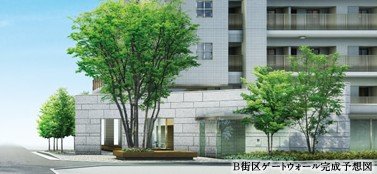 B街区ゲートウォール図