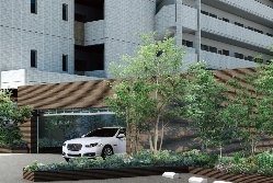 シャッターゲート付き駐車場