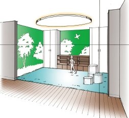 キッズコーナーイメージイラスト