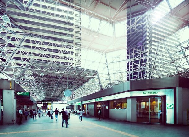 JR「国分寺」駅構内写真合成外観完成図