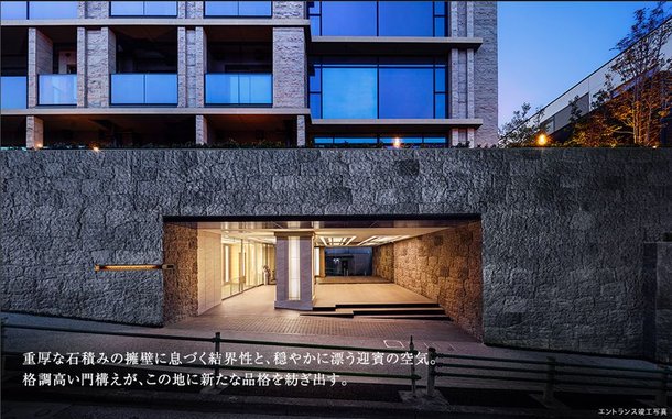 エントランス竣工写真(2018年2月撮影)