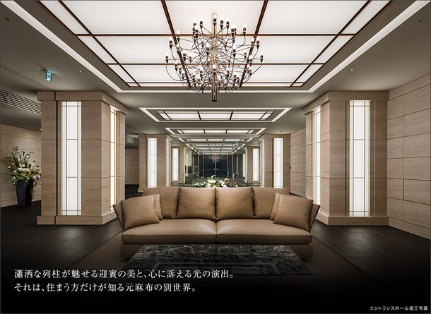 エントランスホール竣工写真(2018年2月撮影)