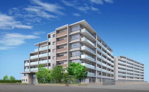 パラドール四条山ノ内ウエストシティ 外観完成予想図